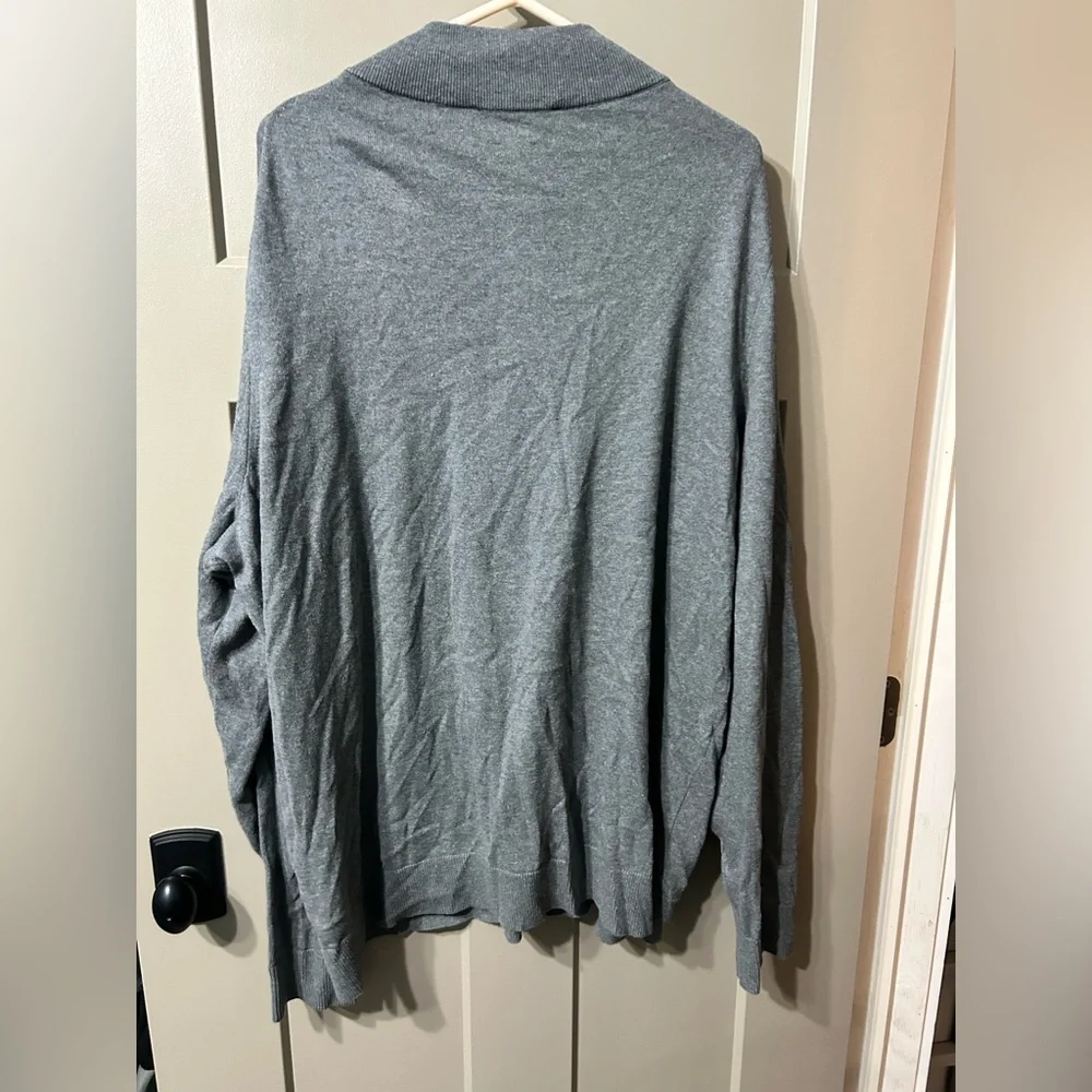 Vineyard Vines Men's Charcoal Gray Half-Zip Pullover Cashmere cotton blend
